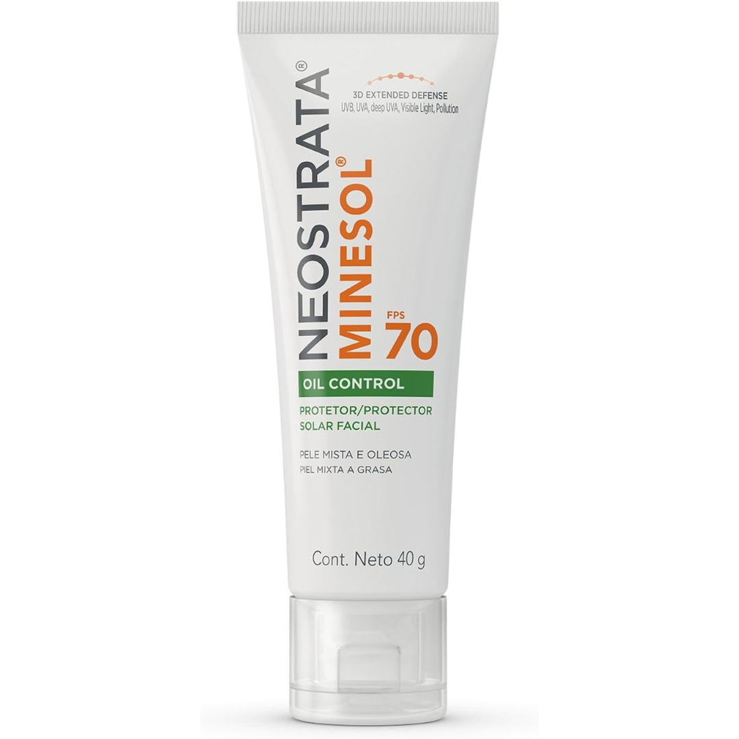 Neostrata Minesol Oil Control Protetor Solar Facial FPS 70 Sem Cor 40g