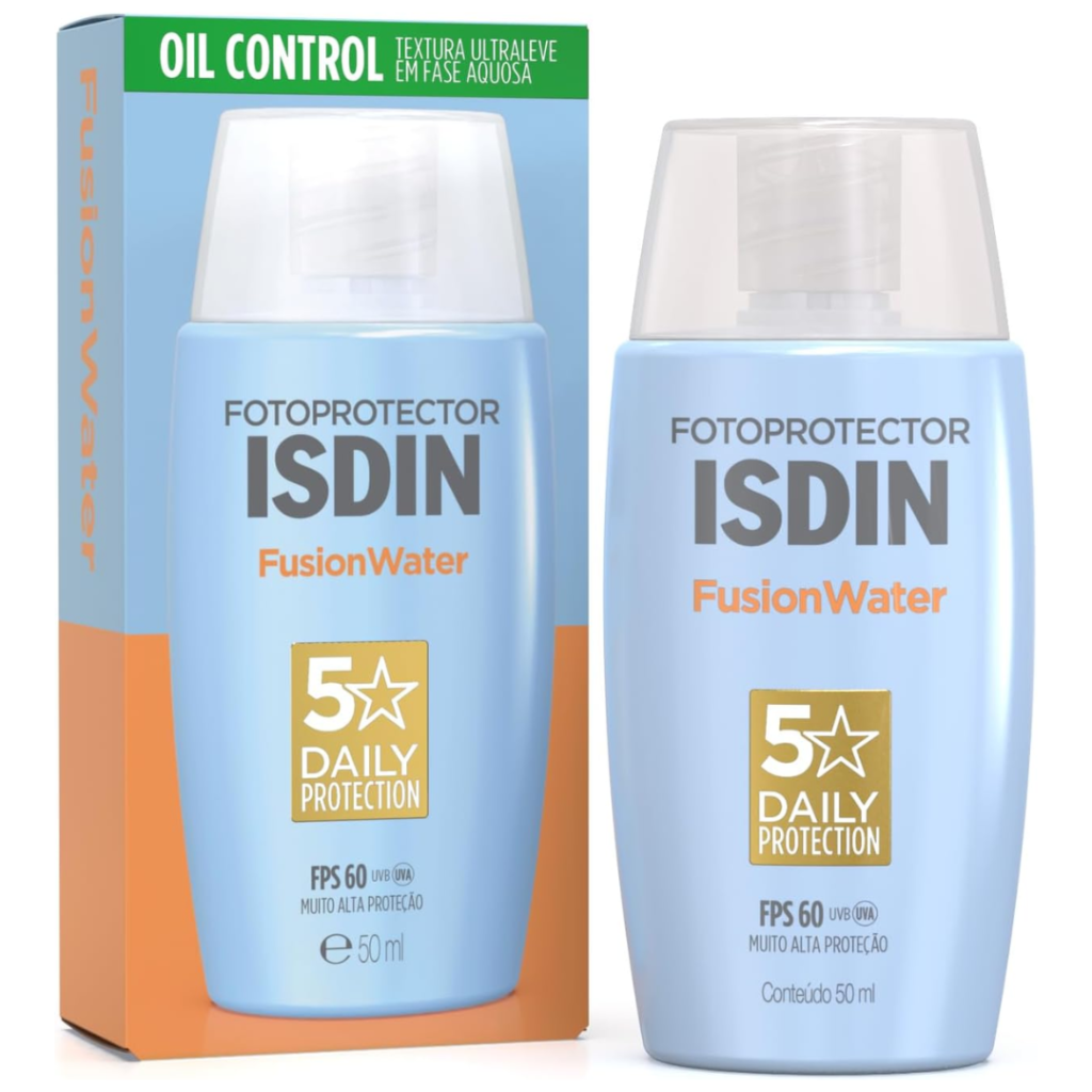 ISDIN Fotoprotetor Fusion Water 5 Stars FPS 60 Sem Cor 50ml