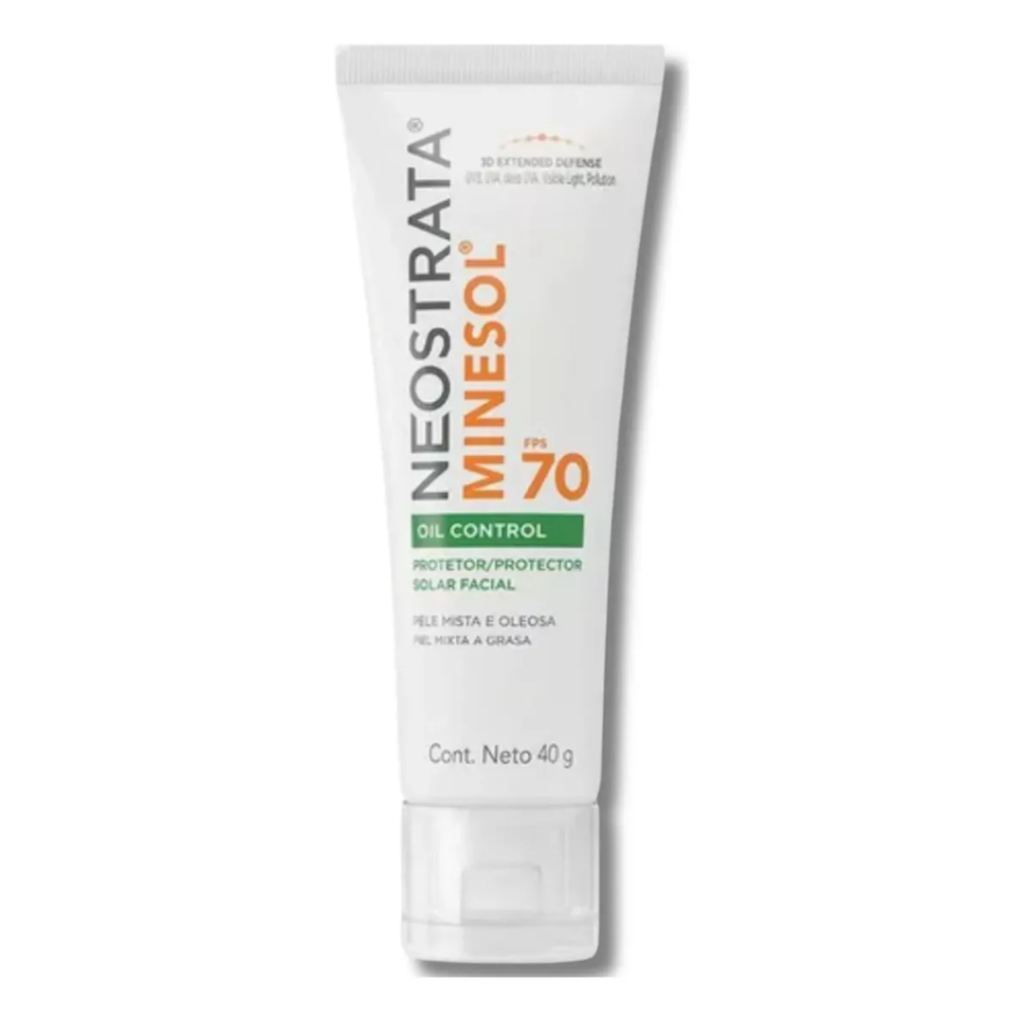 Neostrata Minesol Oil Control Protetor Solar Facial FPS 70 Sem Cor 40g
