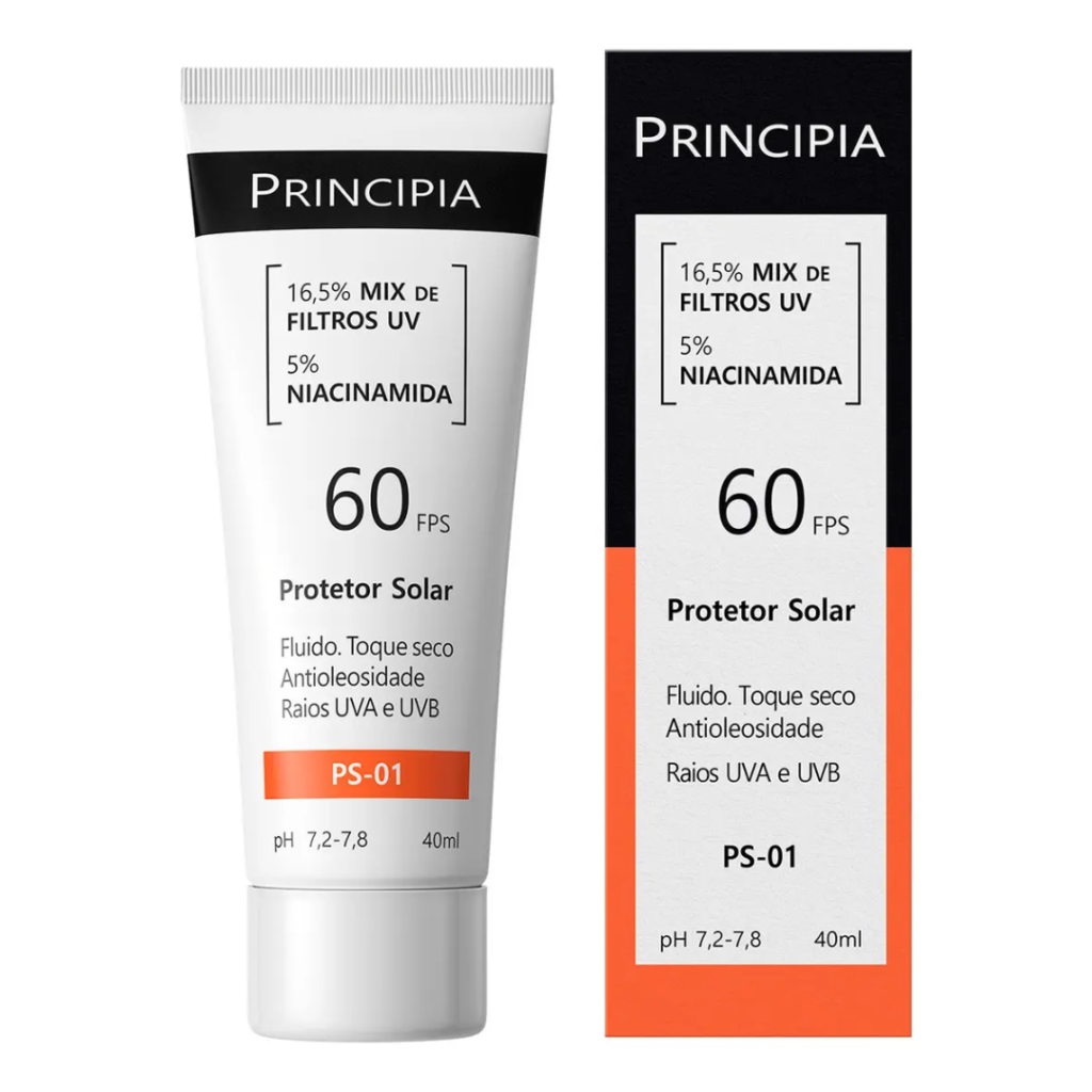 Principia Protetor Solar Facial PS-01 FPS 60 40ml
