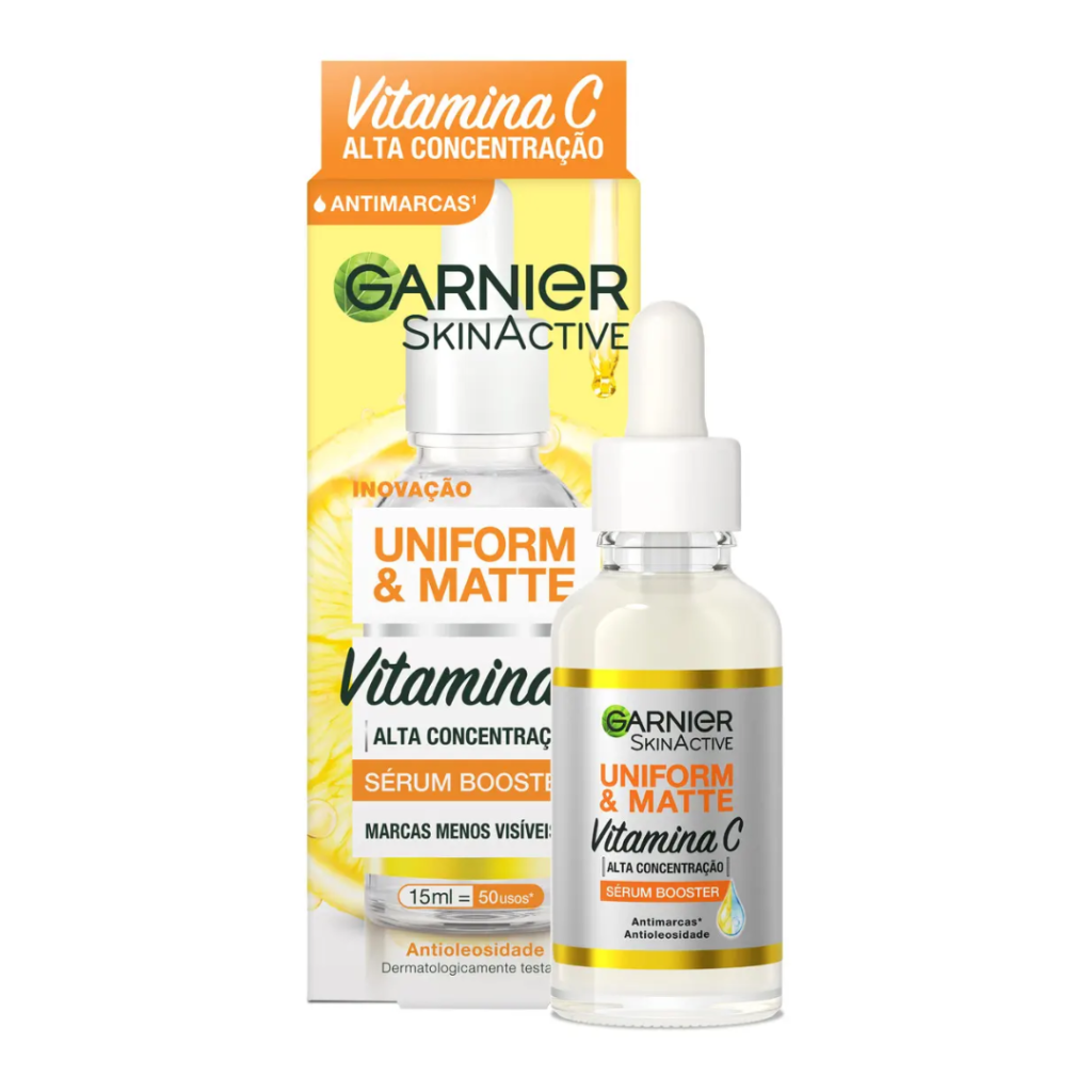 Garnier Uniform & Matte Sérum Facial Antimarcas 15ml (Avulso)