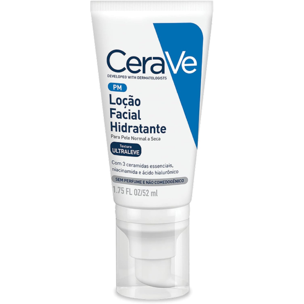 CeraVe Loção Facial Hidratante PM 52ml — Uso Noturno