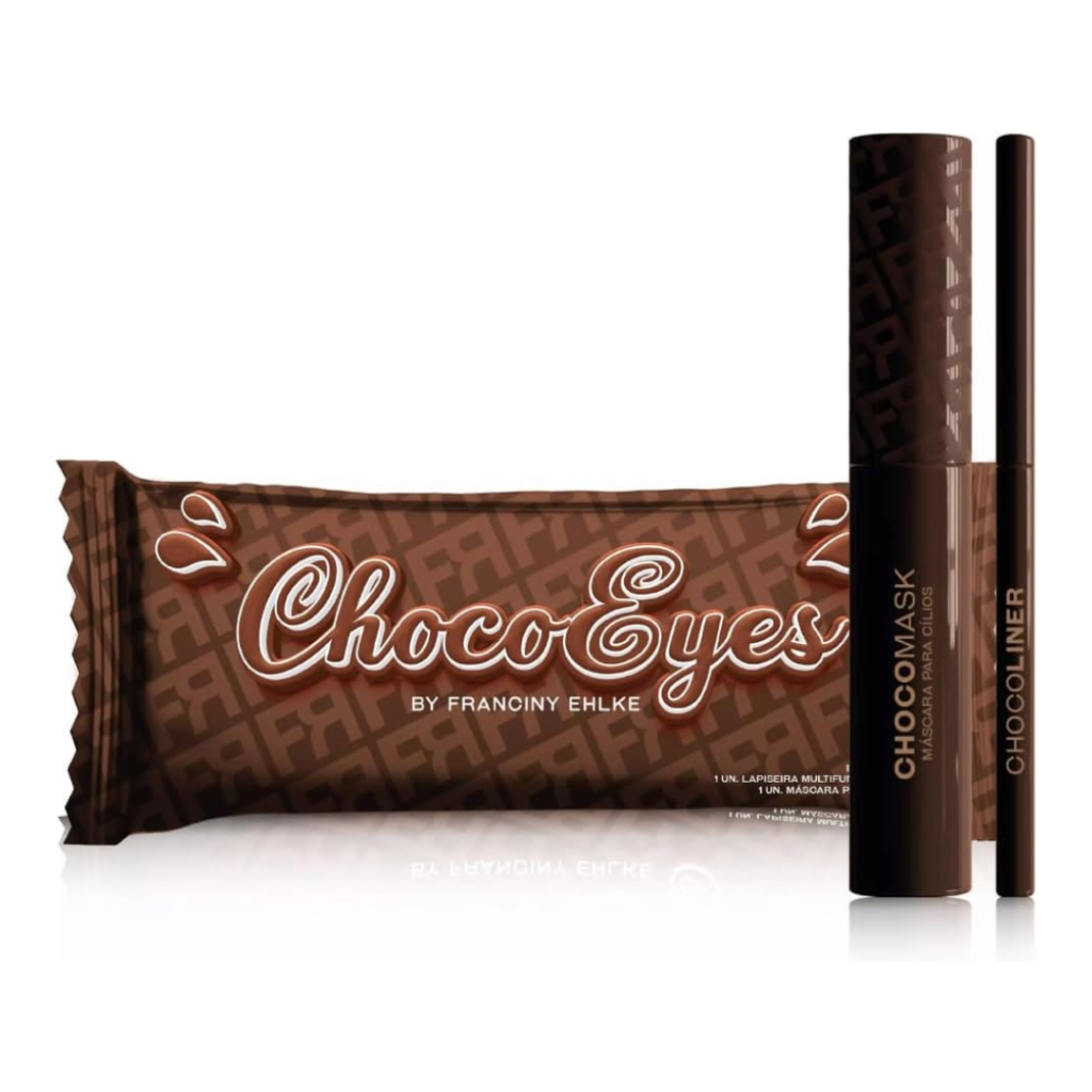 Kit Fran Chocoeyes — Máscara de Cílios Marrom e Lápis Multifuncional