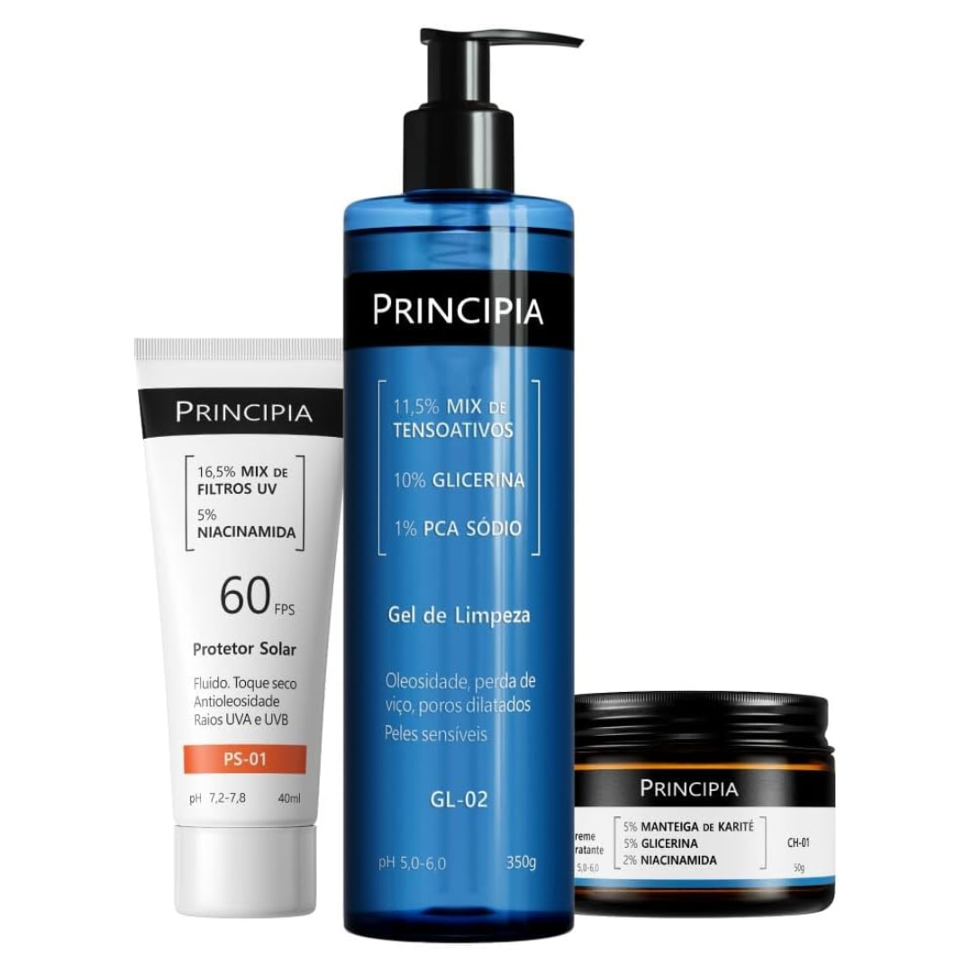 Principia Kit Completo para Pele Sensivel com FPS 60