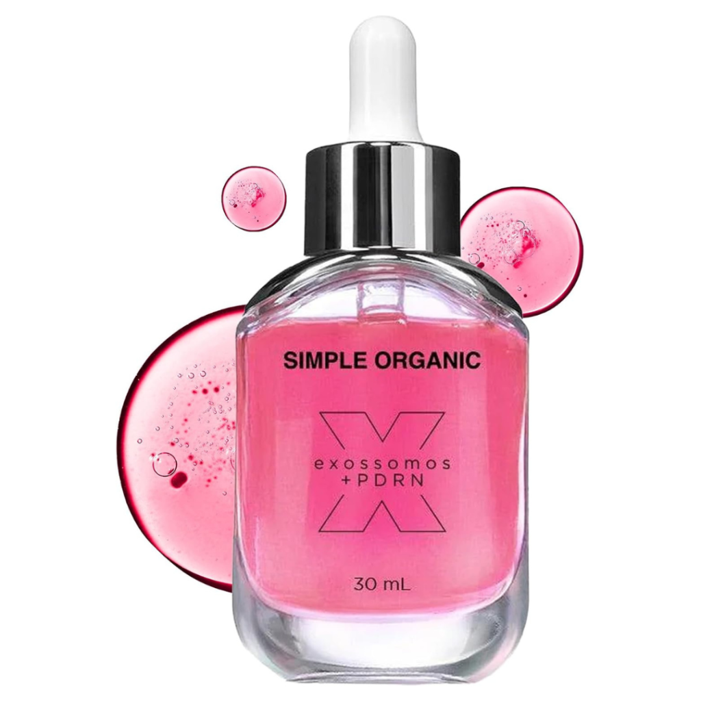 Simple Organic Solução Exossomos + PDRN Vegano + Peptídeos Botânicos 30ml
