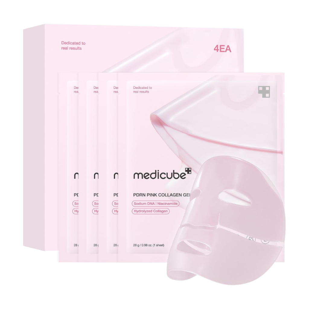 Medicube PDRN Pink Collagen Jelly Gel Mask — Máscara Noturna 28g (4 unidades)