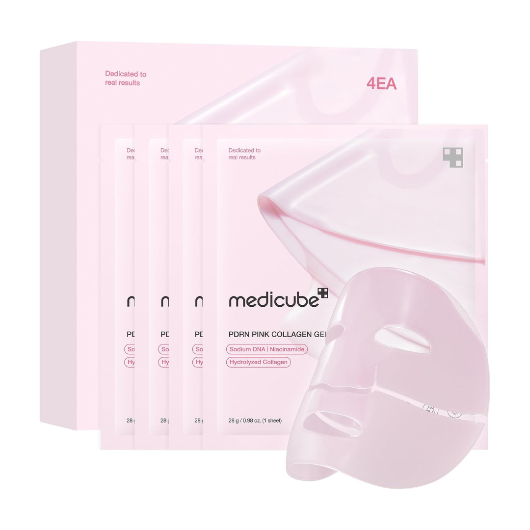 Medicube PDRN Pink Collagen Jelly Gel Mask — Máscara Noturna 28g (4 unidades)